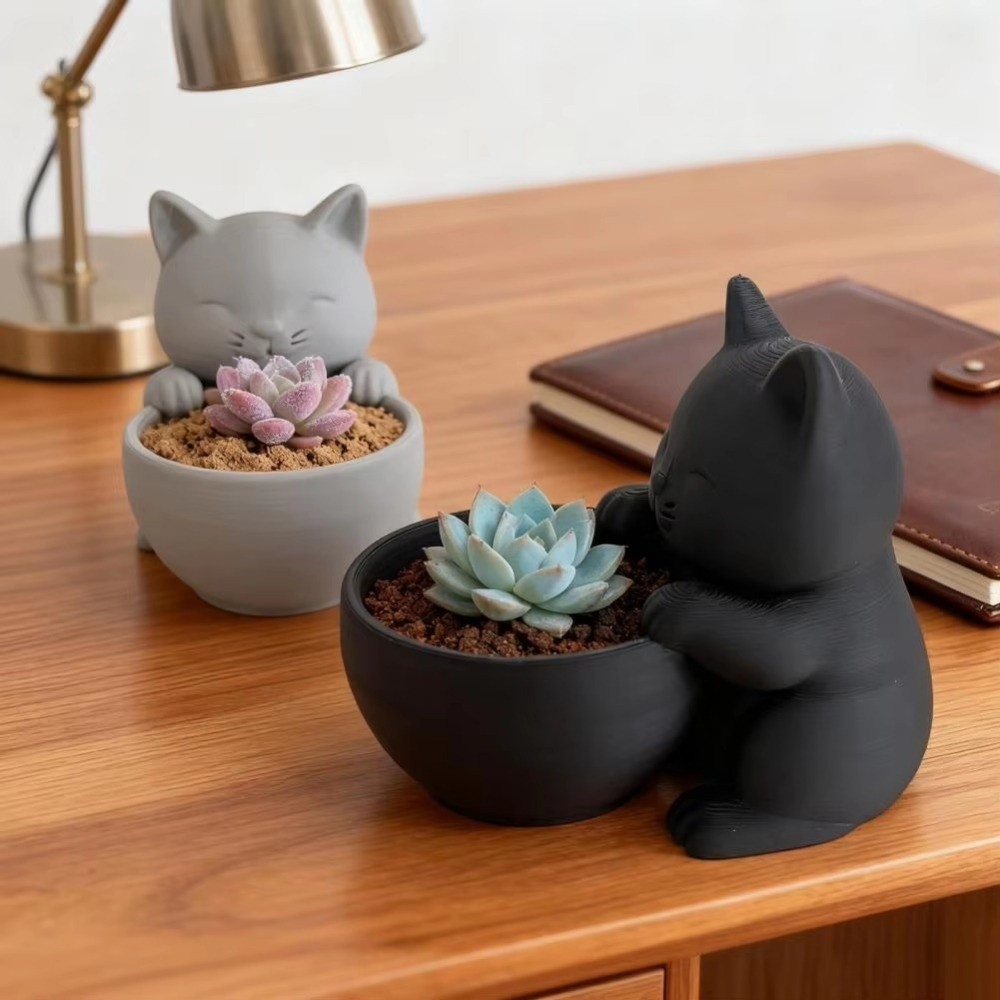Aloe Vera Pot - Mini Small Flowerpot with Drainage Holes