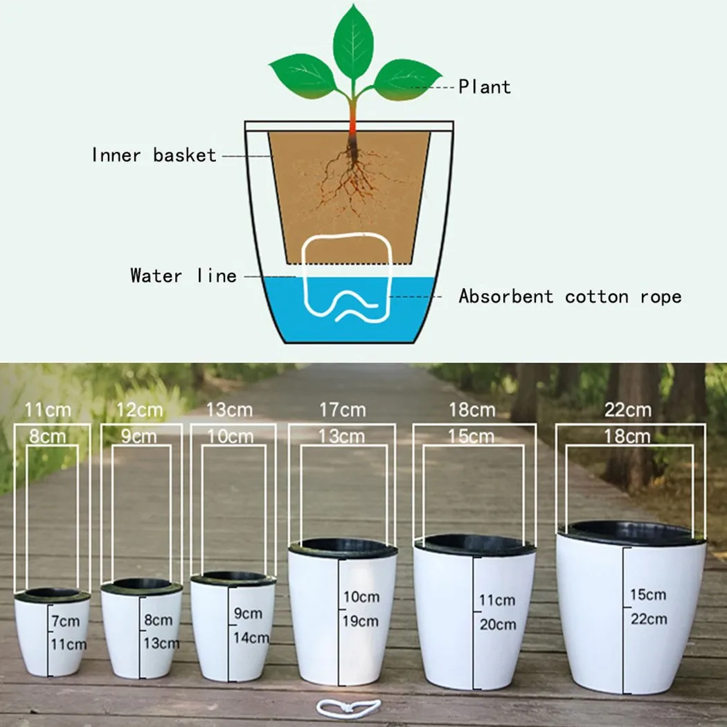 Lazy Flower Pot Self-Watering  - Aloe Vera Pot ulasan dan harga