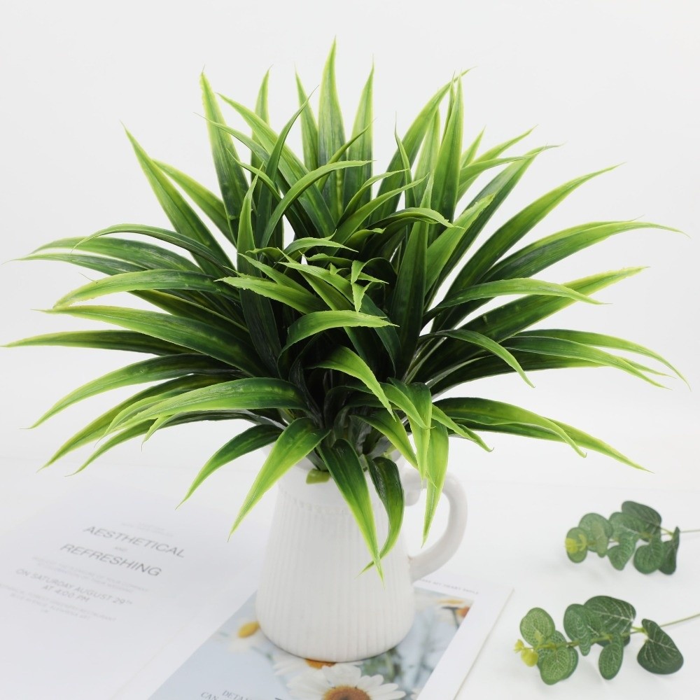 Realistic 42cm Artificial Orch - Spider Plant Hanging ulasan dan harga